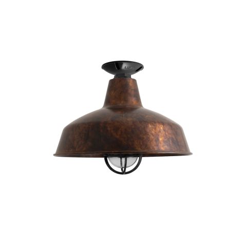 14" Avalon Nautical LED, 999-Oil-Rubbed Copper, CGG-Standard Cast Guard, 100-Black, CLR-Clear Glass