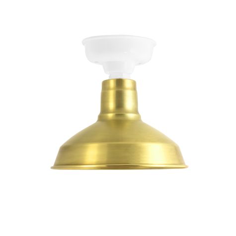 12" Dino LED, 997-Natural Raw Brass, Mounting in 200-White