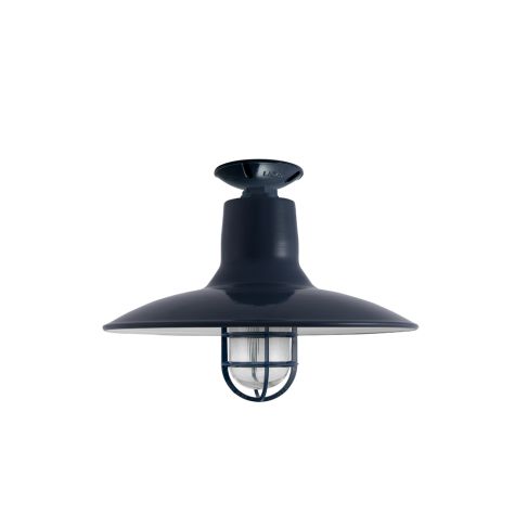 16" Dominion Nautical, 705-Navy, CGG-Standard Cast Guard, RIB-Ribbed Glass