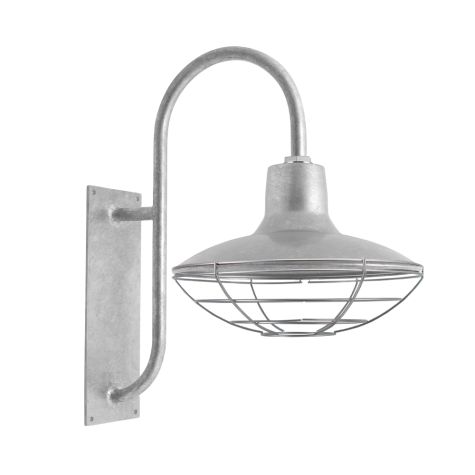 16" Dominion, 975-Galvanized, Wire Cage, G19 Gooseneck Arm