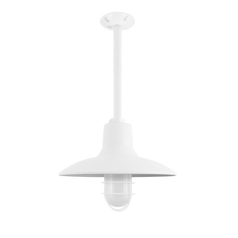 14" Dominion Nautical LED, 200-White, WGG-Wire Guard, FST-Frosted Glass