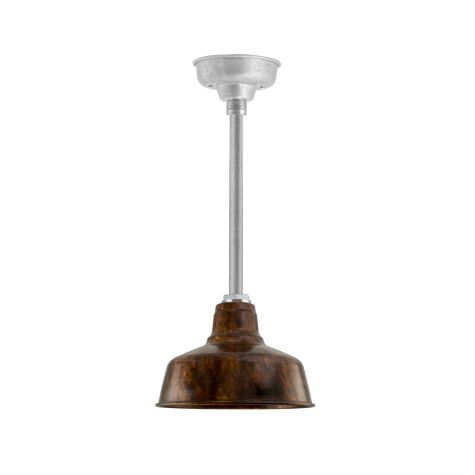 10" Esso LED, 999-Natural Oil-Rubbed Copper, Mounting in 975-Galvanized
