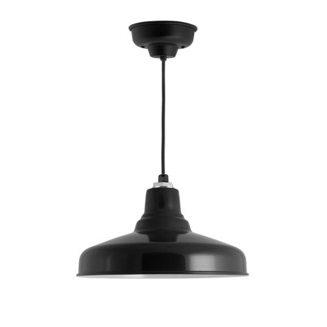 16" Union LED, 100-Black, CSB-Black Cloth Cord