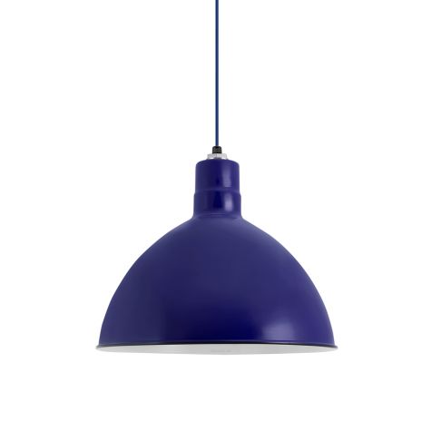 20" Wilcox LED, 750-Porcelain Cobalt Blue, Royal Blue Cloth Cord