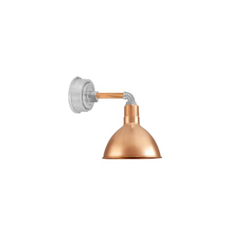 10" Wilcox LED, 995-Natural Raw Copper, G4 Straight Arm