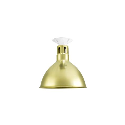 10" Wilcox Vented, 997-Natural Raw Brass, Narrow Slot Vents, Mounting in 200-White