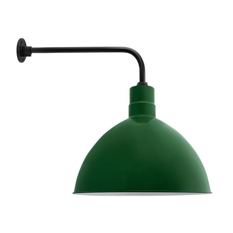 24" Wilcox, 307-Emerald Green, G8 Gooseneck Arm, 100-Black