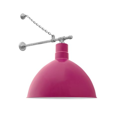 24" Wilcox, 490-Magenta, G65 Gooseneck Arm, 975-Galvanized