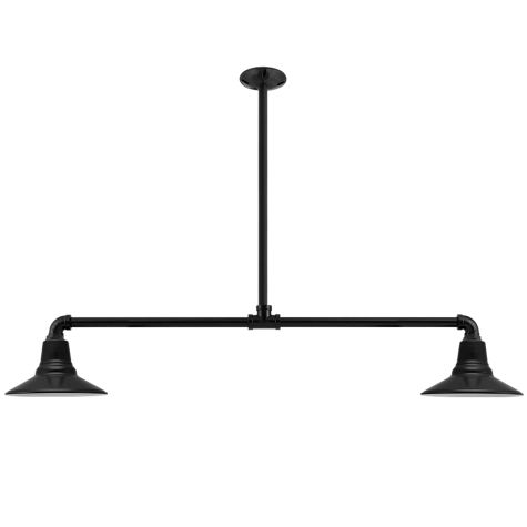 Aero 2-Light, 100-Black, 18" Arms, Standard Canopy