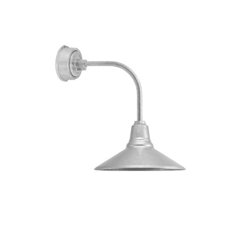 16" Aero LED, 975-Galvanized, G13 Gooseneck Arm