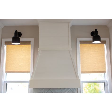 Tuscany Gooseneck Light, 100-Black, G16 Arm | Photo Courtesy of Homeowner