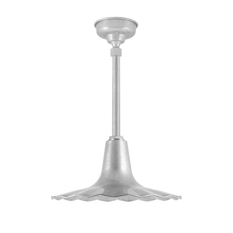 16" Seaside LED, 975-Galvanized, Hang Straight Canopy