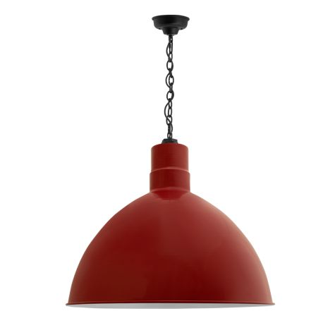 24" Wilcox LED, 400-Barn Red, Mounting in 100-Black, SBK-Standard Black Cord