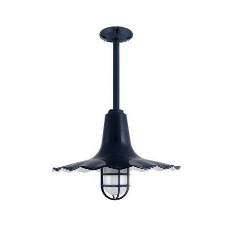 16" Seaside Nautical LED, 705-Navy, CGG-Standard Cast Guard, FST-Frosted Glass