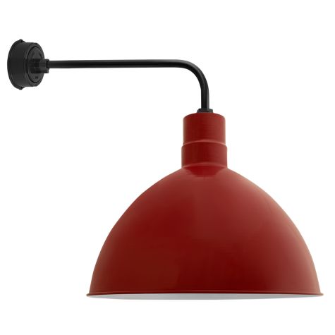 24" Wilcox LED, 400-Barn Red, G8 Gooseneck Arm, 100-Black