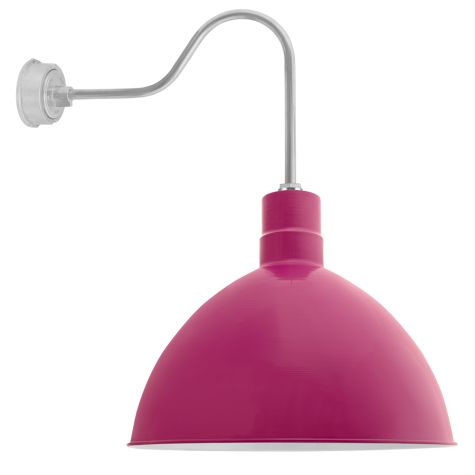 24" Wilcox LED, 490-Magenta, G24 Gooseneck Arm, 975-Galvanized