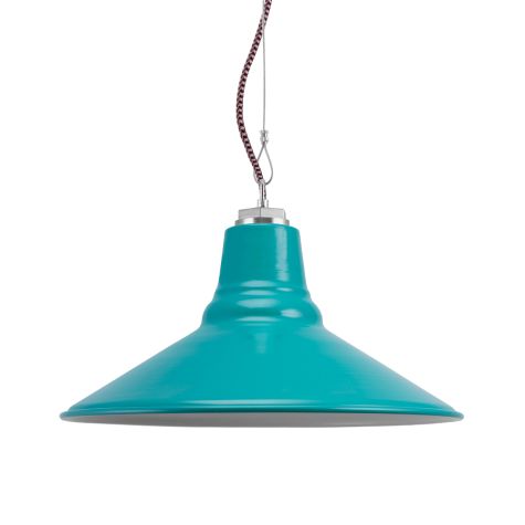 16" Aero Studio Light, 390-Teal, CSBP-Black & Pink Cloth Cord
