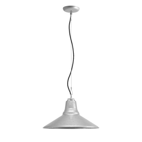 16" Aero Studio Light, 975-Galvanized, SBK-Standard Black Cord