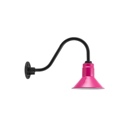 Canal Gooseneck Light, 490-Magenta, G11 Gooseneck Arm, 100-Black