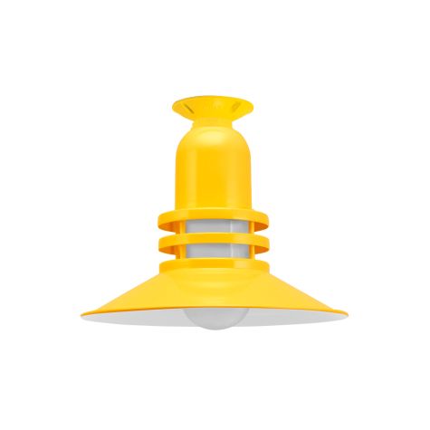 12" Cherokee LED, 500-Buttery Yellow, FST-Frosted Glass