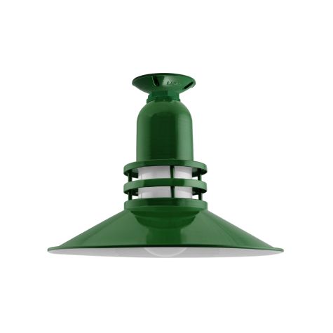 14" Cherokee LED, 307-Emerald Green, FST-Frosted Glass