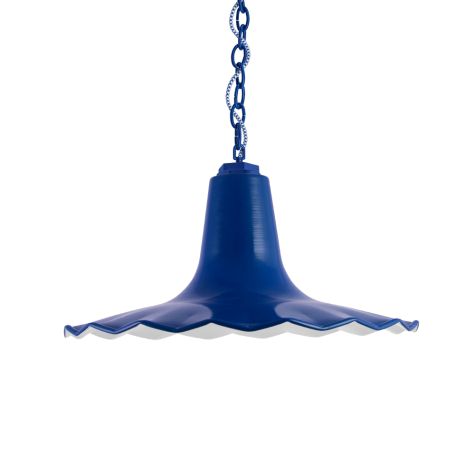 16" Seaside LED, 700-Royal Blue, CSUW-Blue & White Cloth Cord