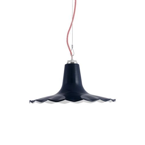 16" Seaside Studio Light, 705-Navy, CRZ-Red Chevron Cord