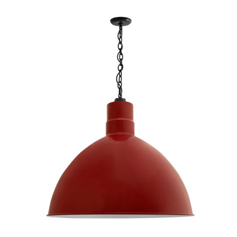 24" Wilcox, 400-Barn Red, Mounting in 100-Black, SBK-Standard Black Cord