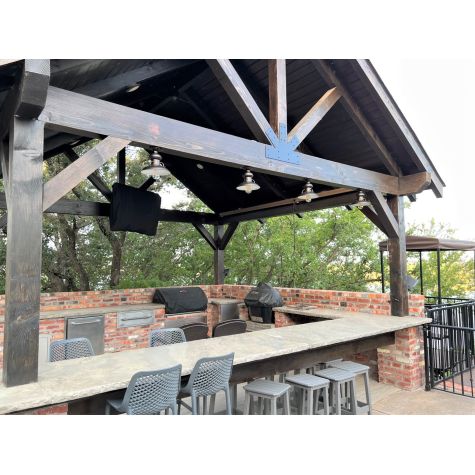 Laramie Flush Mount, 615-Oil Rubbed Bronze | Photo Courtesy of Homeowner