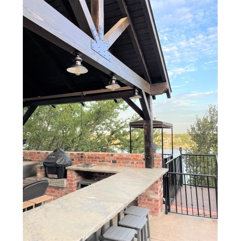 Laramie Flush Mount, 615-Oil Rubbed Bronze | Photo Courtesy of Homeowner