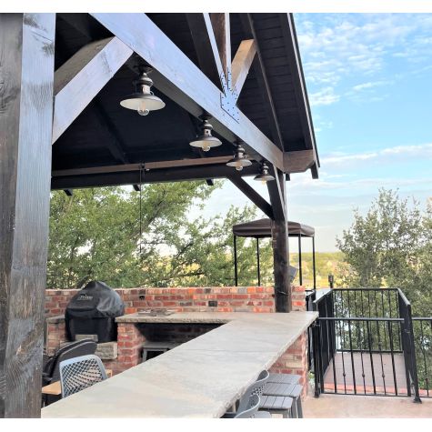 Laramie Flush Mount, 615-Oil Rubbed Bronze | Photo Courtesy of Homeowner