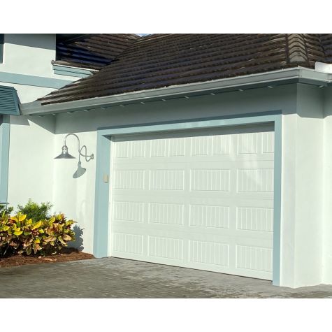 16" Wallaby LED, 975-Galvanized, G32 Arm, No Cap, Clear Glass | Photo Courtesy of Homeowner