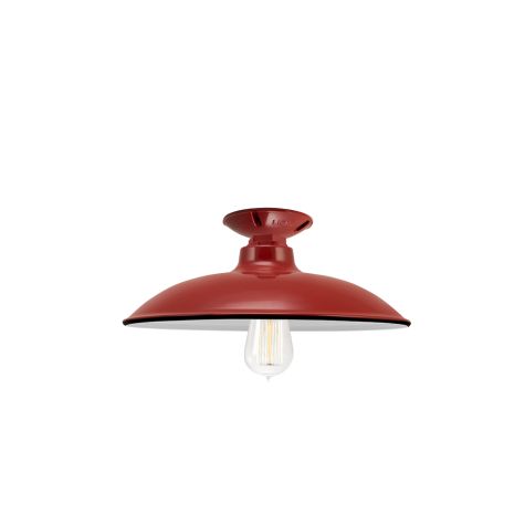 12" Sinclair, 455-Porcelain Cherry Red, Nostalgic Edison-Style 1910 Era 40 Watt Light Bulb