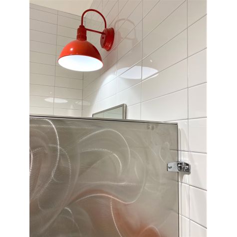 12" Wilcox LED, 420-Orange, Flat Lens