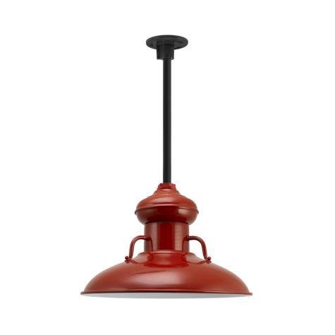 16" Laramie, 400-Barn Red, Mounting in 100-Black, Heavy Duty Canopy