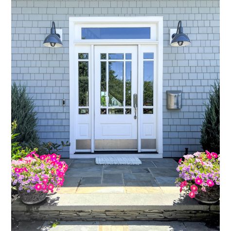 16" Wilcox Nautical LED, 810-Graphite, TGG, Clear Glass | Photo Courtesy of Homeowner