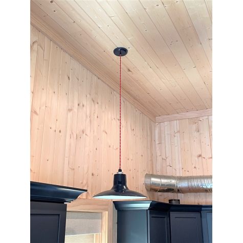 16" Dominion, 705-Navy, Red Cotton Twist | Photo Courtesy of Homeowner