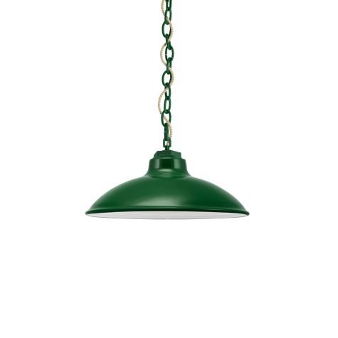 10" Sinclair LED, 307-Emerald Green, CSGW-Gold & White Cloth Cord