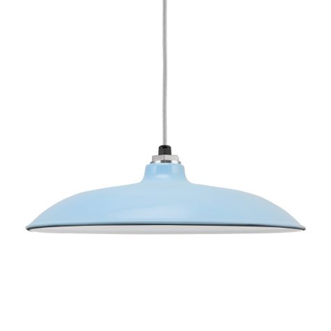 16" Sinclair LED, 765-Porcelain Delphite, CMG-Grey Cloth Cord