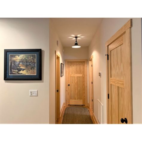 14” Aero Vented Stem Mount Light, 300-Dark Green, Narrow Slot Vents, 12" Stem | Photo Courtesy of Homeowner