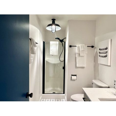 16" The Original™ Nautical LED Flush Mount, 106-Matte Black, Heavy Cast Guard, Clear Glass | Customer Submission