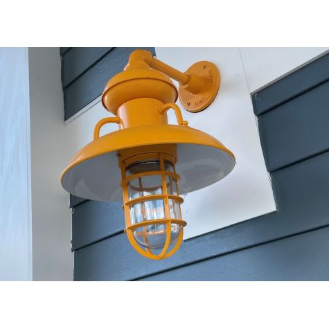 12" Laramie Nautical LED Gooseneck, 570-Sunflower, G3 Arm, Standard Cast Guard, Clear Glass | Customer Submission