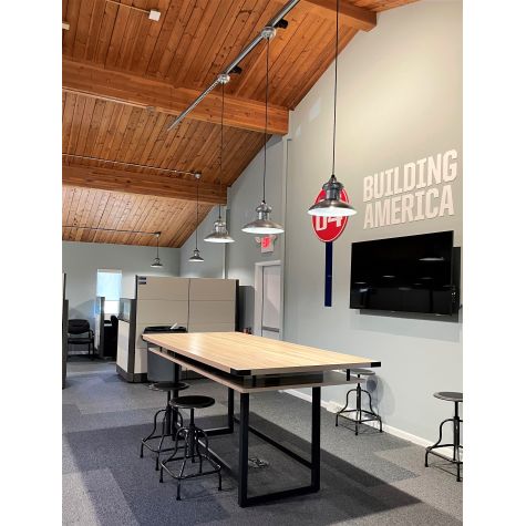 12" Laramie LED Pendant, 975-Galvanized, Standard Black Cord, Domed Lens | Customer Submission