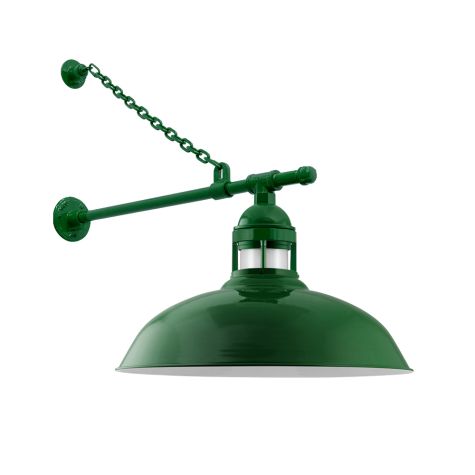 20" Outback, 307-Emerald Green, FST-Frosted Glass, G65 Gooseneck Arm