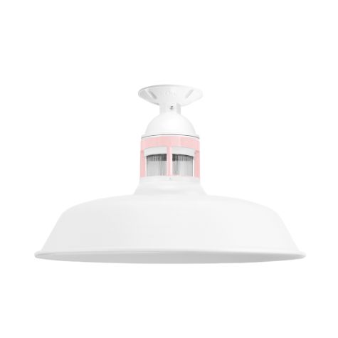 16" Sydney, 200-White, Guard in 480-Blush Pink, RIB-Ribbed Glass