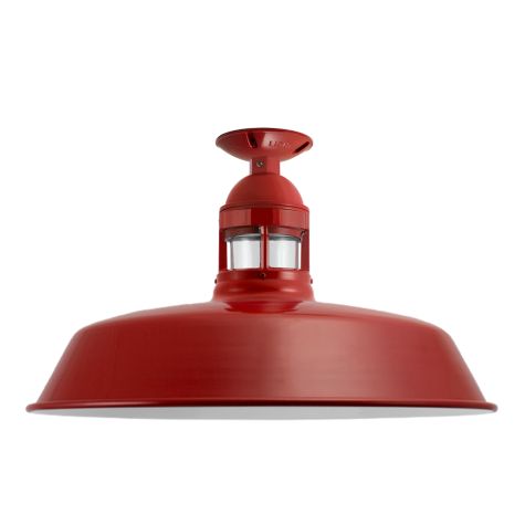 18" Sydney, 400-Barn Red, CLR-Clear Glass
