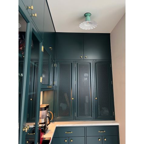 12" Seaside Flush Mount, 355-Jadite | Customer Submission