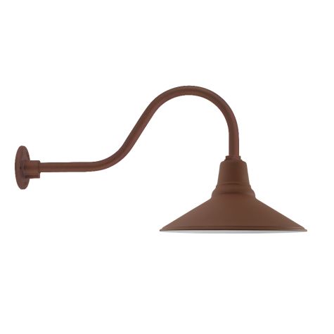 16" Aero, 605-Rust, G22 Gooseneck Arm