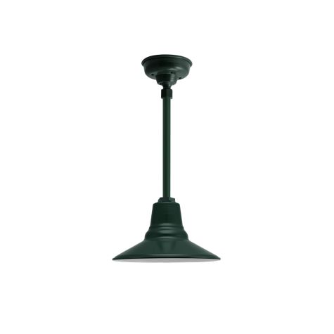 12" Aero, 300-Dark Green, 12" Stem, Hang Straight Canopy