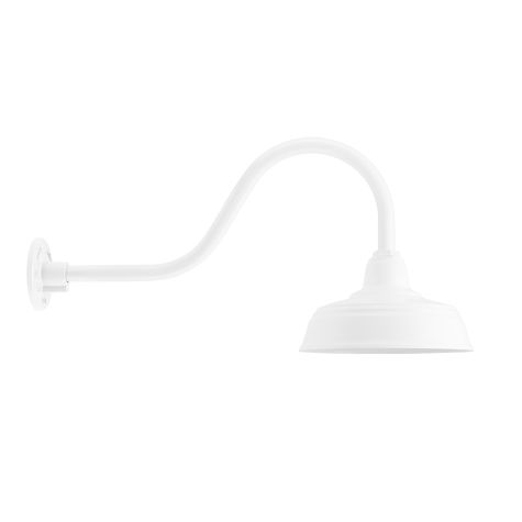 11" Bomber, 200-White, G22 Gooseneck Arm